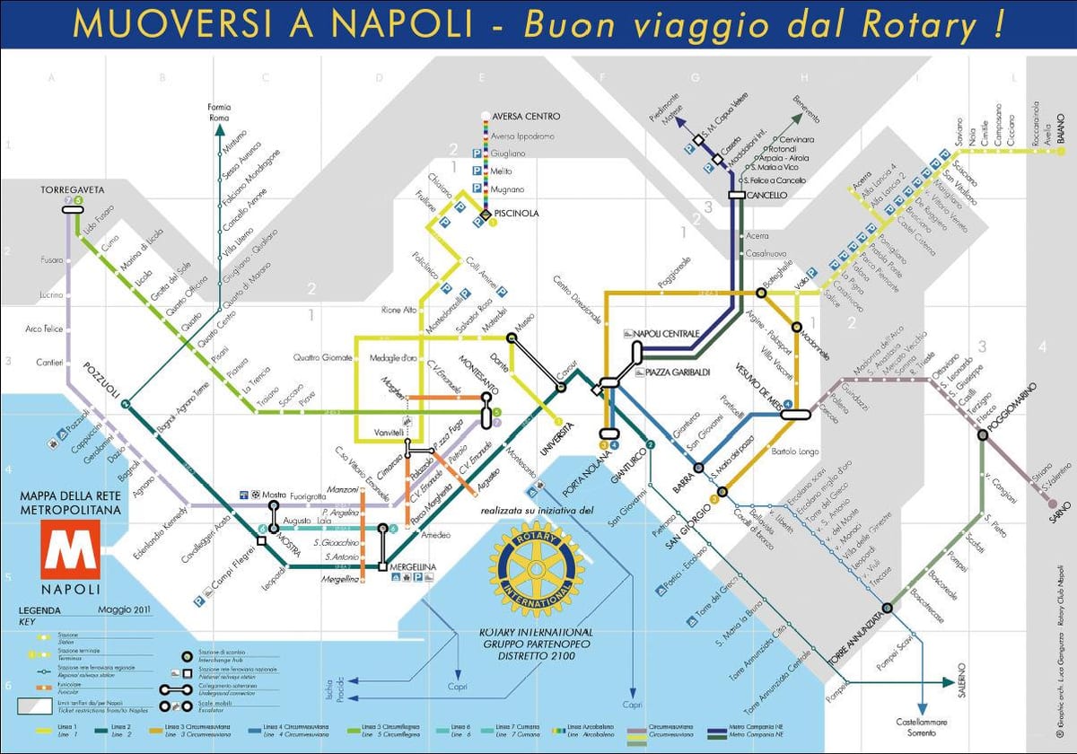 napels italië metro kaart