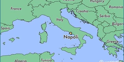 Kaart van napoli italië